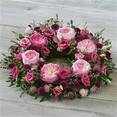 Garden Rose Wreath Large