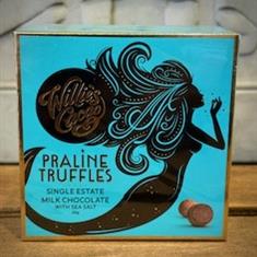 Milk chocolate praline truffles